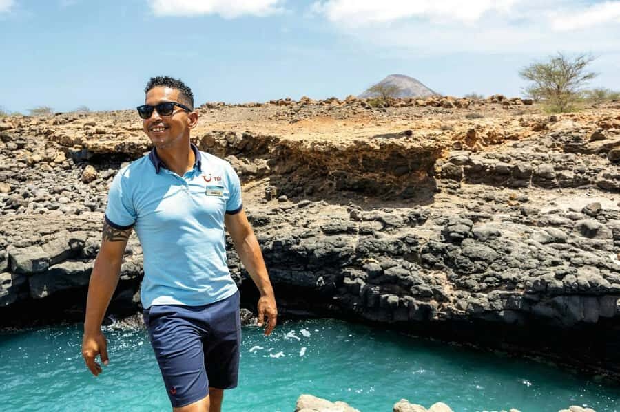 Adults Only Tour of Sal with Lobster Lunch and Salt Lake - Pedra de Lume salt lake: floating in a volcanic crater