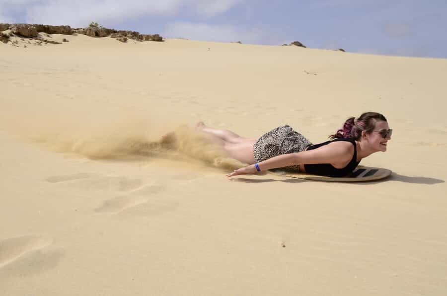 From Boa Vista: Sandboarding Adrenaline down the big Dunes - Meet the instructor and get your sandboarding basics in plain language