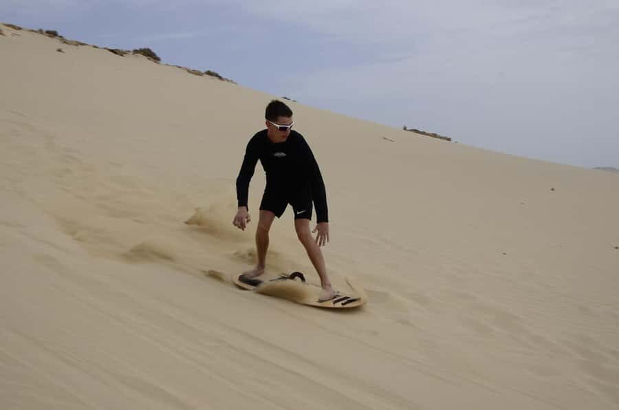 From Boa Vista: Sandboarding Adrenaline down the big Dunes - The dunes ride: what the adrenaline actually feels like
