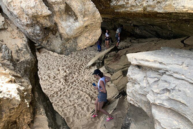 Half Day 4x4 Trip - Dunes, Caves, Santa Monica Beach & Village - West-side caves: where sea, stone, and stories meet