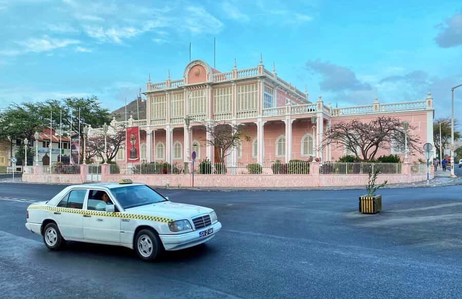 Mindelo: Private Walking Tour with Local Food Tasting - Landmarks walk: from the pink people’s palace to the Torre de Belém replica