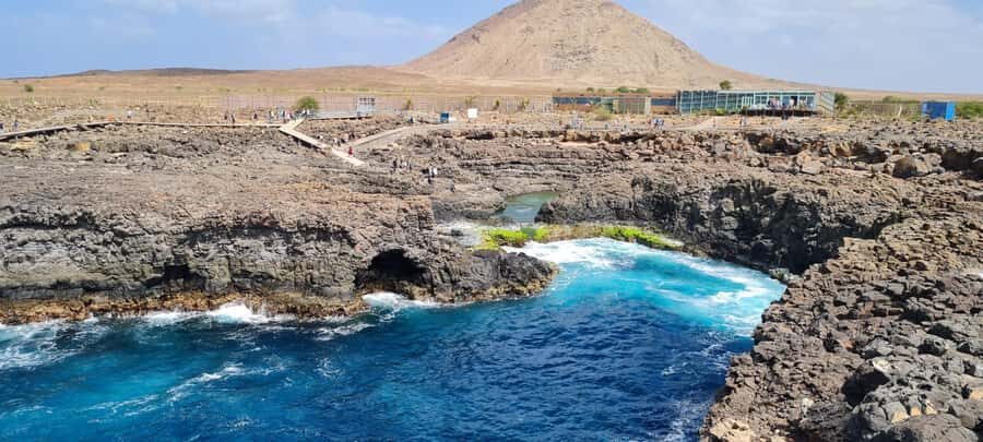 Sal Island tour: Blue Eye, Salt Lake, Sharks w/ Local Guide - Pedra de Lume salt lake: float first, explain later