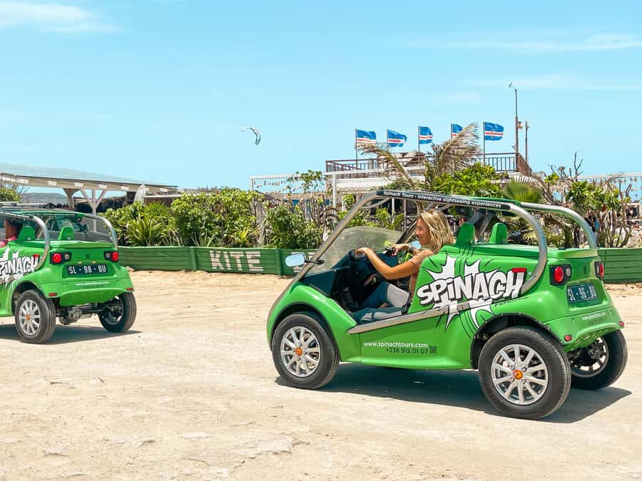 Santa Maria Half Day or Full Day Car Rental, Pedra de Lume - Pickup at the green villas and using the GPS/voice guidance without getting lost