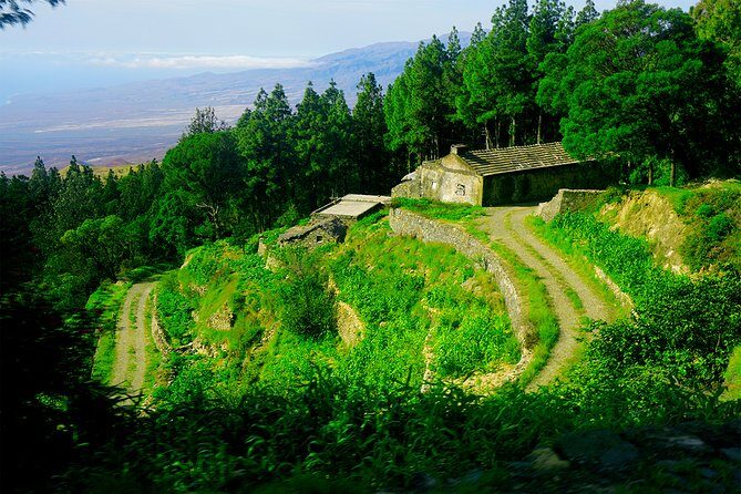 Santo Antão: Full-day Island Tour & Visit to Cova de Paúl Volcano Crater - Delgadinho ridge to Ribeira de Torre: ridges, stone towers, and the produce you can smell