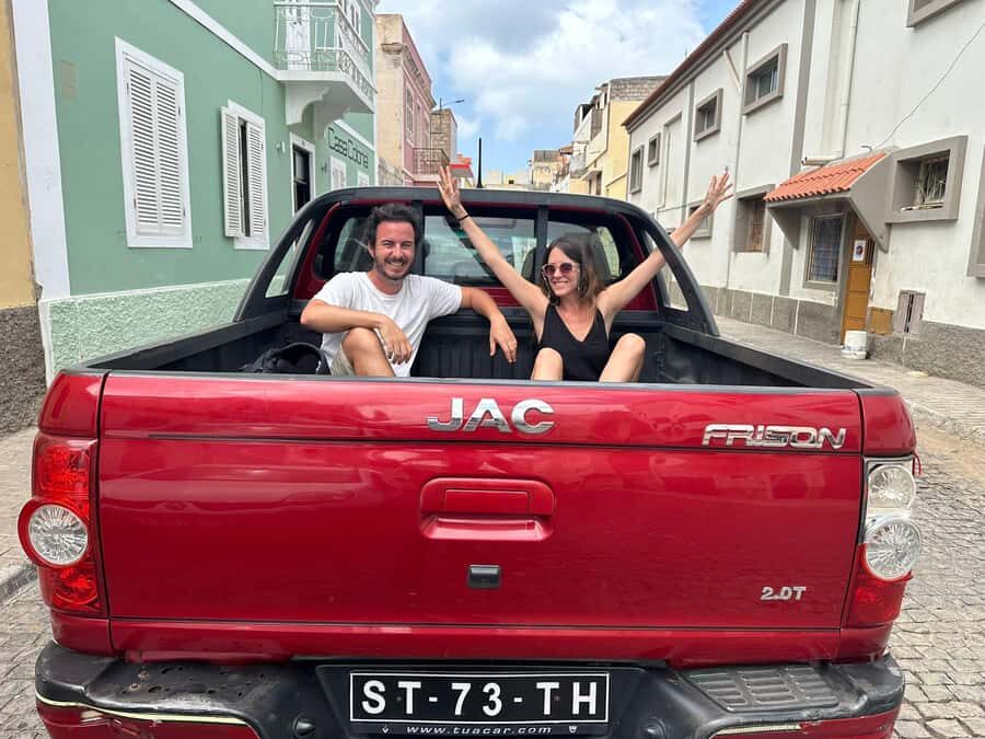 São Vicente Island: Full-Day Tour 4<em>4 – Key things to know before you go’ /></p>
<ul>
<li><strong>Mindelo city focus (with Fortin viewpoints):</strong> You’ll cover markets, churches, and colonial-era sights in a short, guided burst.</li>
<li><strong>Calhau Valley driving time:</strong> Animals, endemic plants, and farms show up as you leave the city.</li>
<li><strong>Beach stop at Baía das Gatas:</strong> Built-in swim time, plus a chance for classic ocean photos.</li>
<li><strong>Sahara-style sand dunes:</strong> Expect wind, dramatic terrain, and fast photo opportunities.</li>
<li><strong>São Pedro + sea turtles:</strong> The São Pedro segment includes a sea-turtle moment, with viewing rules that protect the animals.</li>
</ul>
<h2 id="a-44-island-sprint-from-mindelo">A 4</em>4 island sprint from Mindelo</h2>
<p><img width="900" height="675" decoding="async" src=